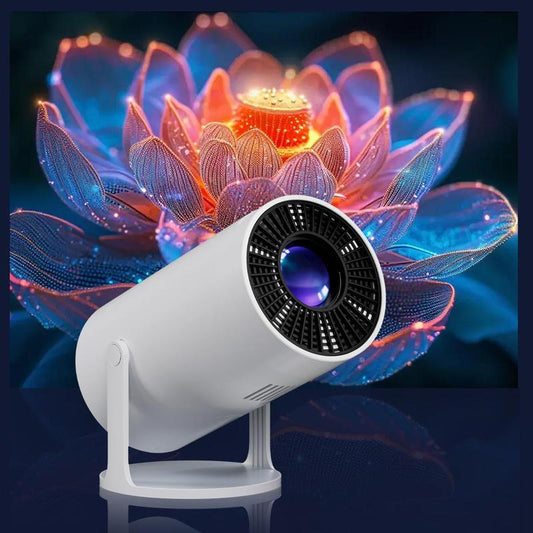 Portable 180° Angle Adjustable Projector, 1080P HD Projector, Home Theater Projector, Universal Projector for Home/Outdoor/Office, Portable Projector, Projector for Bedroom